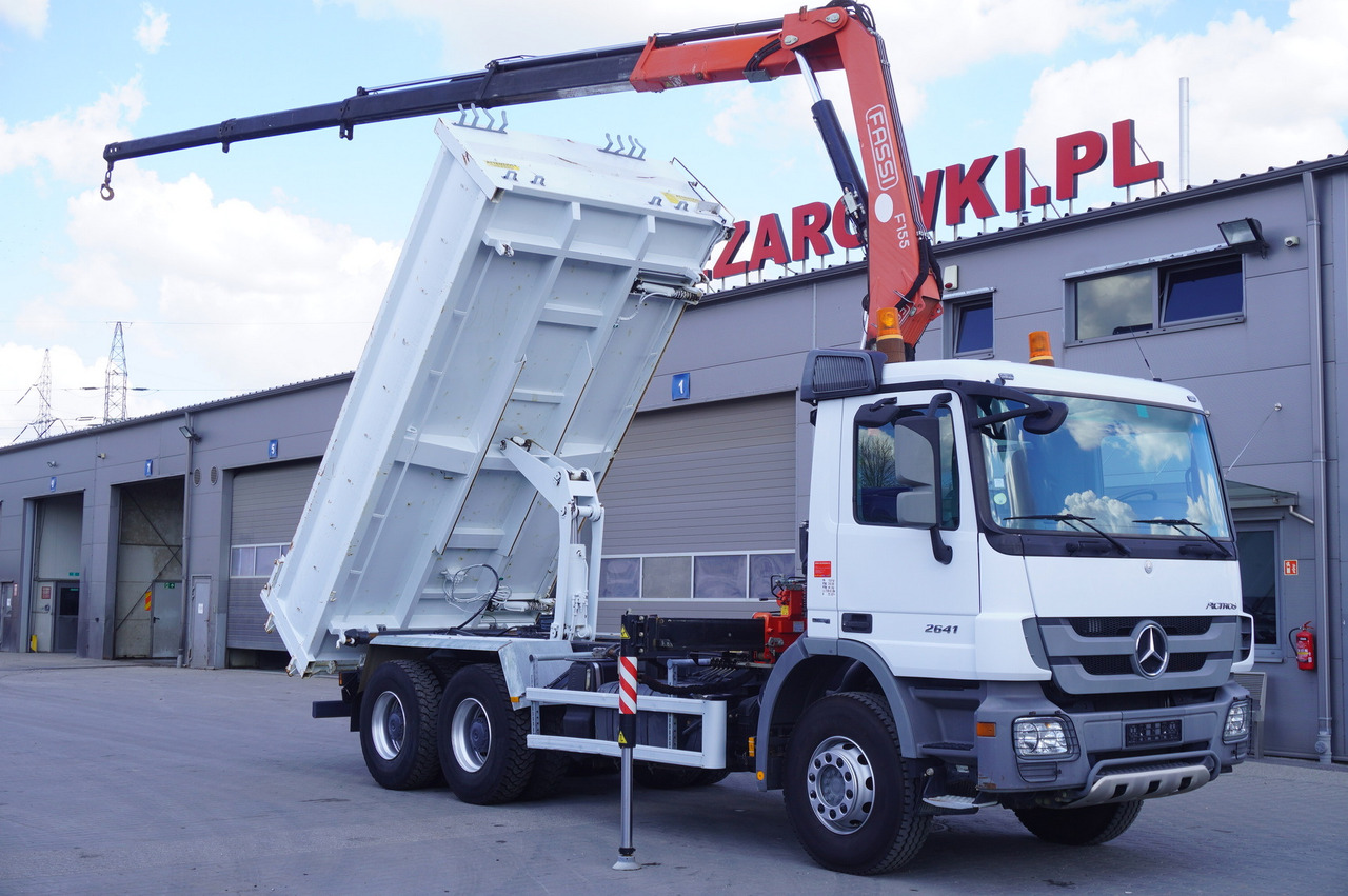 MERCEDES-BENZ Actros 2641 6×4 E5 / Crane / Dumper / 110000 km! - Flakbil, Kranbil: bild 1 MERCEDES-BENZ Actros 2641 6×4 E5 / Crane / Dumper / 110000 km! - Flakbil, Kranbil: bild 1
