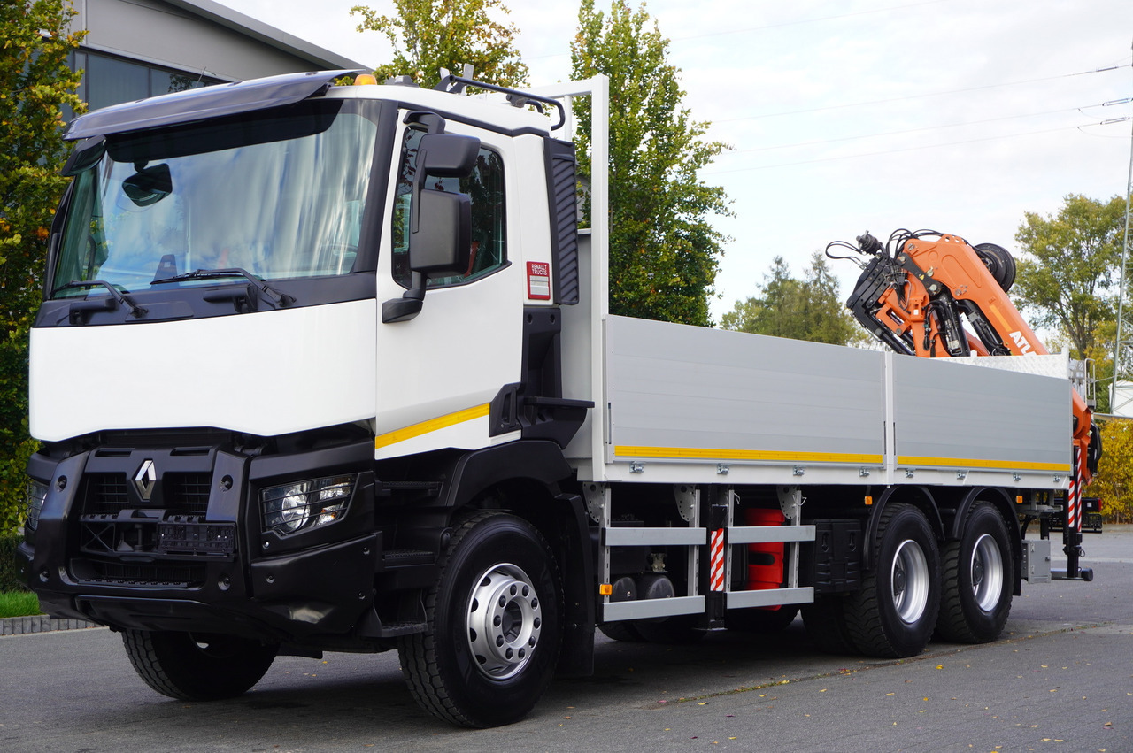 RENAULT C380 Comfort 6x4 / Atlas 172.3E crane / Range 12.3 m / capacity 6.1 t / Flatbed 17 EPAL - Kranbil: bild 2 RENAULT C380 Comfort 6x4 / Atlas 172.3E crane / Range 12.3 m / capacity 6.1 t / Flatbed 17 EPAL - Kranbil: bild 2
