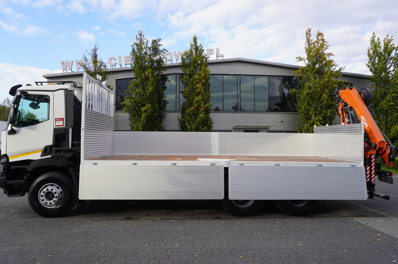RENAULT C380 Comfort 6x4 / Atlas 172.3E crane / Range 12.3 m / capacity 6.1 t / Flatbed 17 EPAL - Flakbil, Kranbil: bild 3 RENAULT C380 Comfort 6x4 / Atlas 172.3E crane / Range 12.3 m / capacity 6.1 t / Flatbed 17 EPAL - Flakbil, Kranbil: bild 3