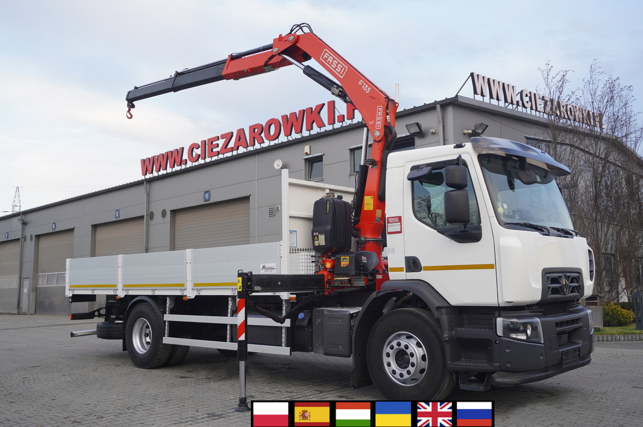 Renault C320 P4x2 E6 / Fassi 5.6 t / Range 8 m / Platform 15 EPAL - Kranbil: bild 1 Renault C320 P4x2 E6 / Fassi 5.6 t / Range 8 m / Platform 15 EPAL - Kranbil: bild 1
