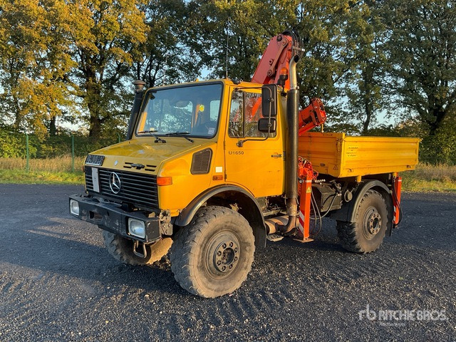 1994 Mercedes-Benz Unimog 427 4x4 Utility Truck - Flakbil, Kranbil: bild 2 1994 Mercedes-Benz Unimog 427 4x4 Utility Truck - Flakbil, Kranbil: bild 2