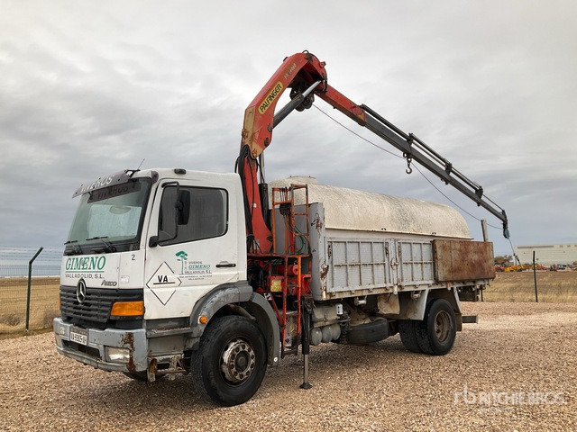 1998 Mercedes-Benz Atego 1823 1998 Palfinger PK14080 5640 kg ... Dump Truck with Crane - Tippbil lastbil: bild 1 1998 Mercedes-Benz Atego 1823 1998 Palfinger PK14080 5640 kg ... Dump Truck with Crane - Tippbil lastbil: bild 1