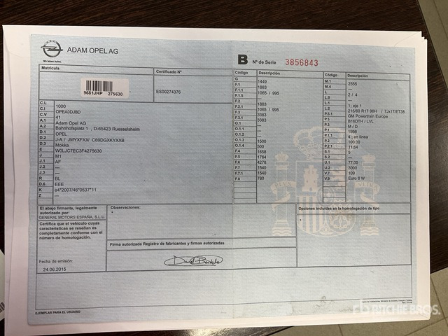 2015 Opel Mokka Automobile - Personbil: bild 2 2015 Opel Mokka Automobile - Personbil: bild 2