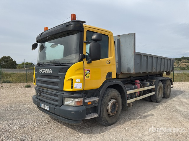 2008 Scania P380 6x4 Camion Amplirol 6x4 Roll-Off Truck - Lastväxlare lastbil: bild 1 2008 Scania P380 6x4 Camion Amplirol 6x4 Roll-Off Truck - Lastväxlare lastbil: bild 1