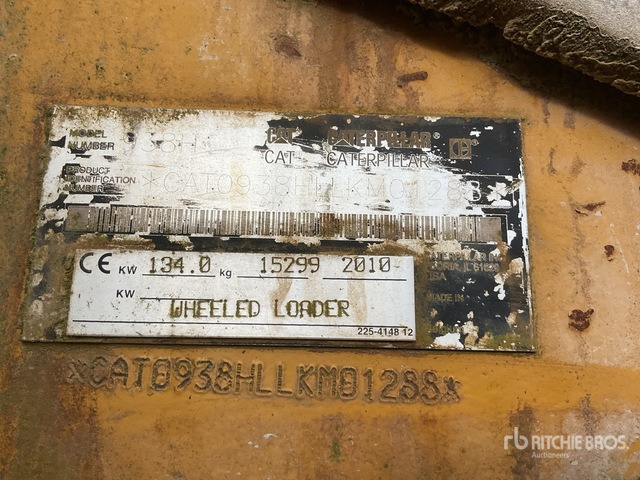 2010 Cat 938H Cat 938H Wheel Loader Wheel Loader - Hjullastare: bild 1 2010 Cat 938H Cat 938H Wheel Loader Wheel Loader - Hjullastare: bild 1