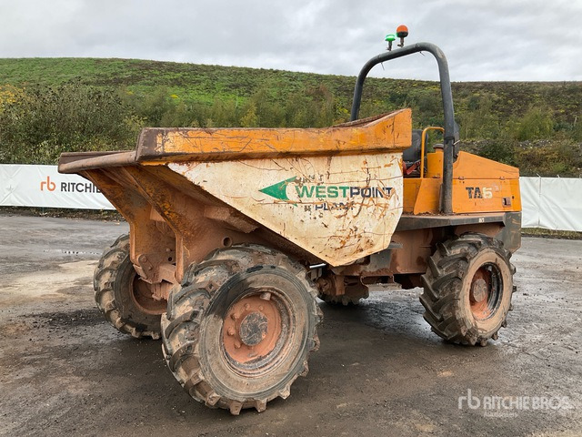 2015 Terex TA6 6 ton 4x4 Dumper - Minitippbil: bild 1 2015 Terex TA6 6 ton 4x4 Dumper - Minitippbil: bild 1