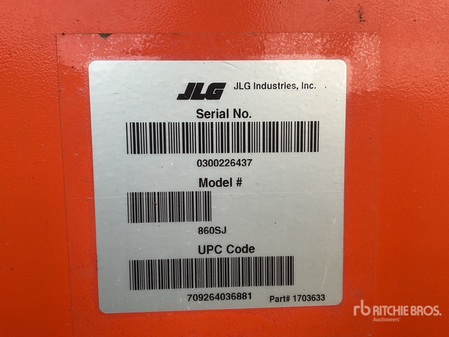 2017 JLG 860SJ Articulating Boom Lift - Bomlift: bild 1 2017 JLG 860SJ Articulating Boom Lift - Bomlift: bild 1