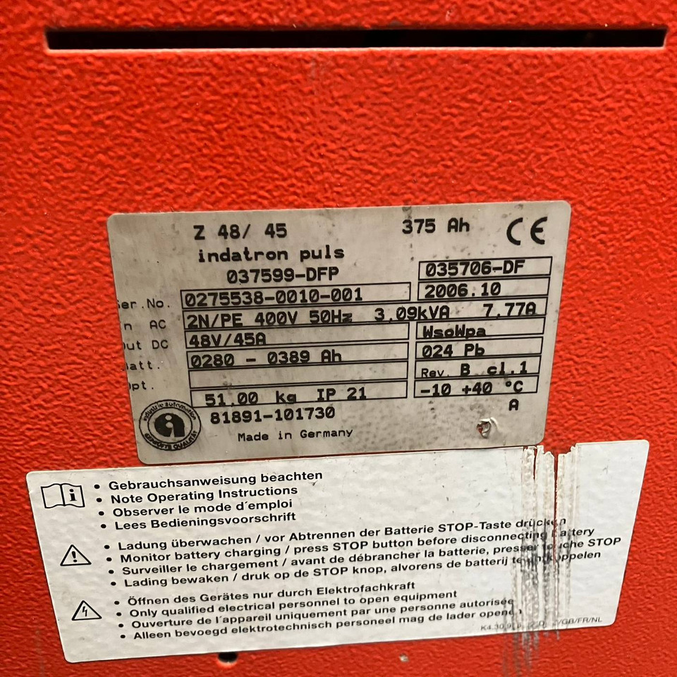 Hawker 48V/45A - Reservdelar för Materialhanteringsutrustning: bild 4 Hawker 48V/45A - Reservdelar för Materialhanteringsutrustning: bild 4