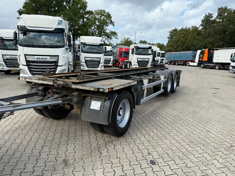 Burg 3AS Containeraanhangwagen, €3900, APK tot 28-01-2026 - Containersläp/ Växelflaksläp: bild 1 Burg 3AS Containeraanhangwagen, €3900, APK tot 28-01-2026 - Containersläp/ Växelflaksläp: bild 1