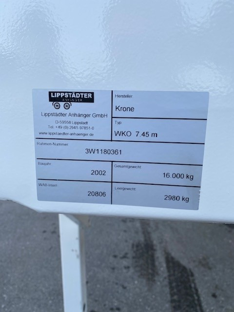 Krone BDF-System 7.450 mm, mit Rolltor, LACK NEU - Skåp växelflak: bild 3 Krone BDF-System 7.450 mm, mit Rolltor, LACK NEU - Skåp växelflak: bild 3