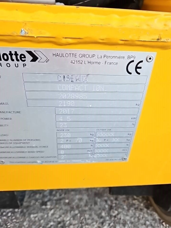 Haulotte Compact 10 N - Saxlift: bild 5 Haulotte Compact 10 N - Saxlift: bild 5