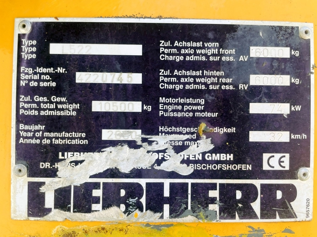 Liebherr L522 (4023) - Hjullastare: bild 4 Liebherr L522 (4023) - Hjullastare: bild 4