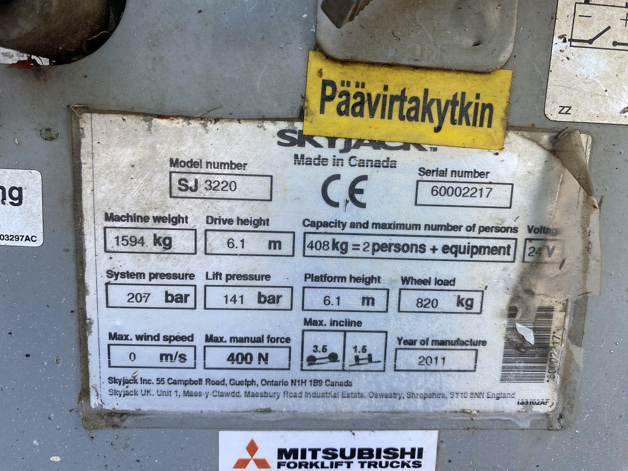 Saxlift Skyjack SJ3220: bild 9 Saxlift Skyjack SJ3220: bild 9