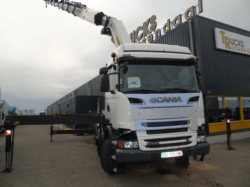 Scania R 500 + PALFINGER 88002-EH + 8x EXT + 8X4 + EURO 5 + MANUAL - Kranbil: bild 2 Scania R 500 + PALFINGER 88002-EH + 8x EXT + 8X4 + EURO 5 + MANUAL - Kranbil: bild 2