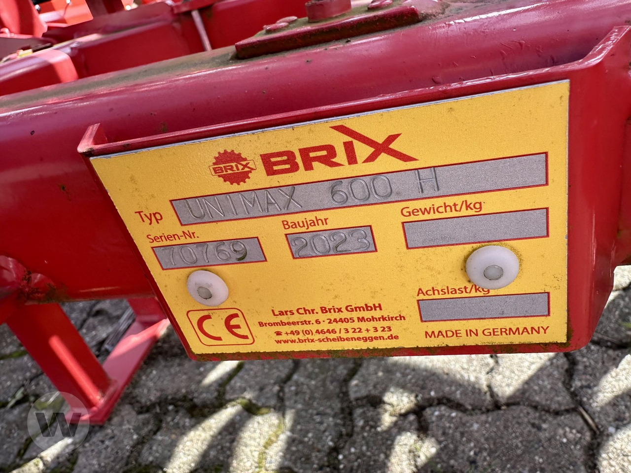 Brix UNIMAX 600 H - Kultivator: bild 5 Brix UNIMAX 600 H - Kultivator: bild 5