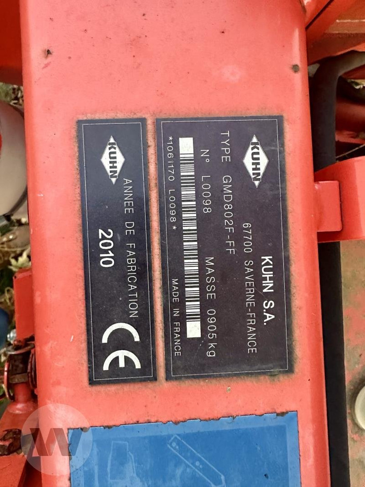 Kuhn GMD 802 F - Slåttermaskin: bild 5 Kuhn GMD 802 F - Slåttermaskin: bild 5