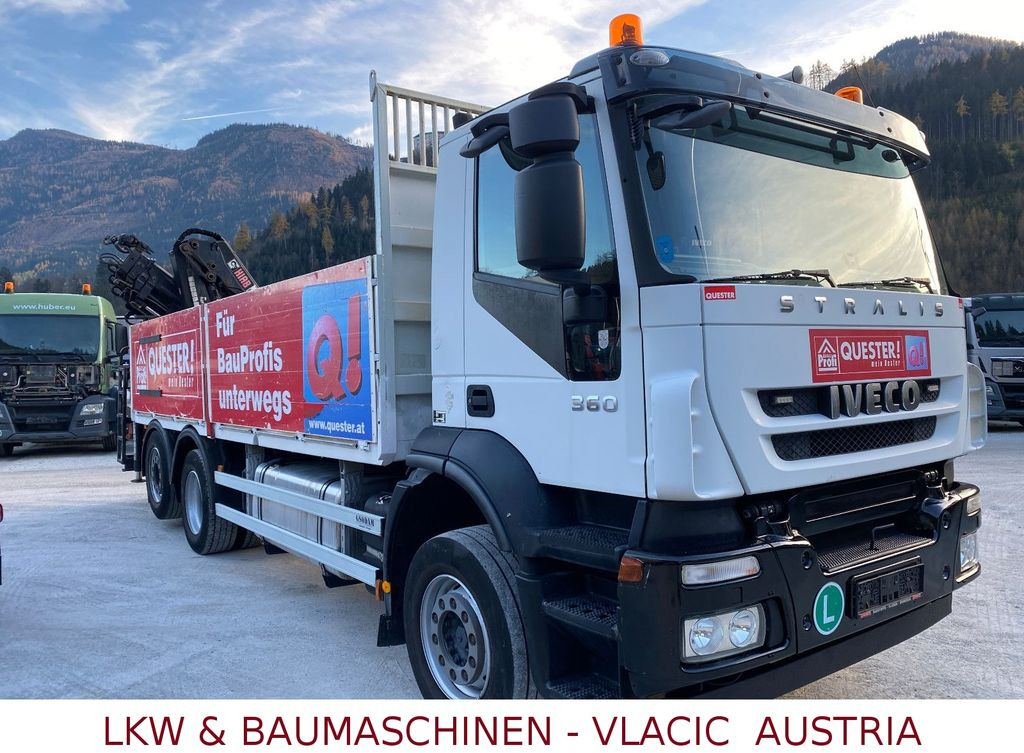 Iveco Stralis 360 Kran HIAB 166 4xHydr. Ladung 6,20m Iveco Stralis 360 Kran HIAB 166 4xHydr. Ladung 6,20m - Flakbil, Kranbil: bild 2 Iveco Stralis 360 Kran HIAB 166 4xHydr. Ladung 6,20m Iveco Stralis 360 Kran HIAB 166 4xHydr. Ladung 6,20m - Flakbil, Kranbil: bild 2