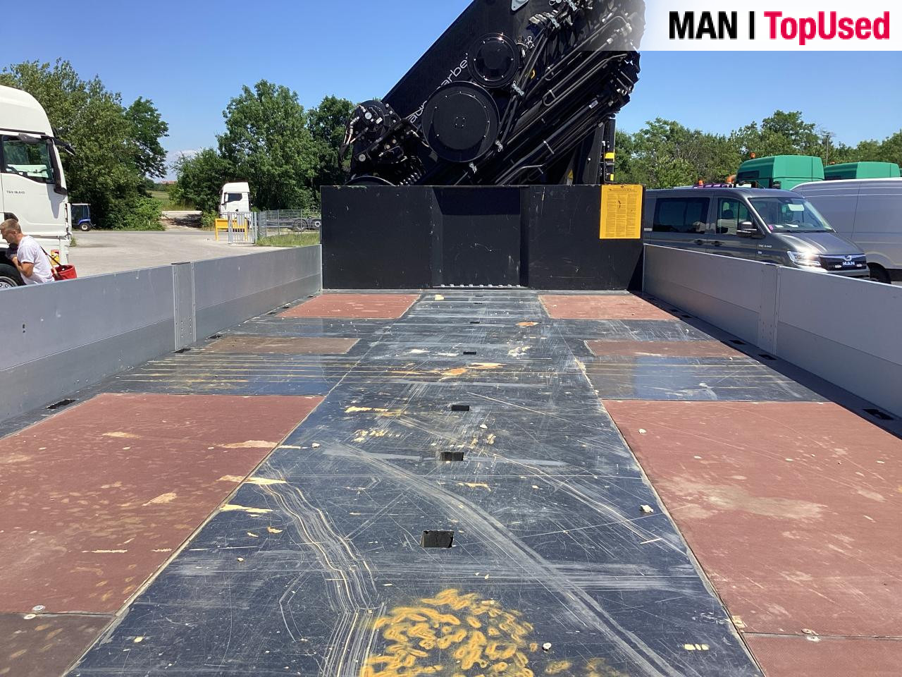 MAN TGS 35.510 8x4 BL CH HIAB X-HiPro 858 E 8 - Flakbil, Kranbil: bild 2 MAN TGS 35.510 8x4 BL CH HIAB X-HiPro 858 E 8 - Flakbil, Kranbil: bild 2