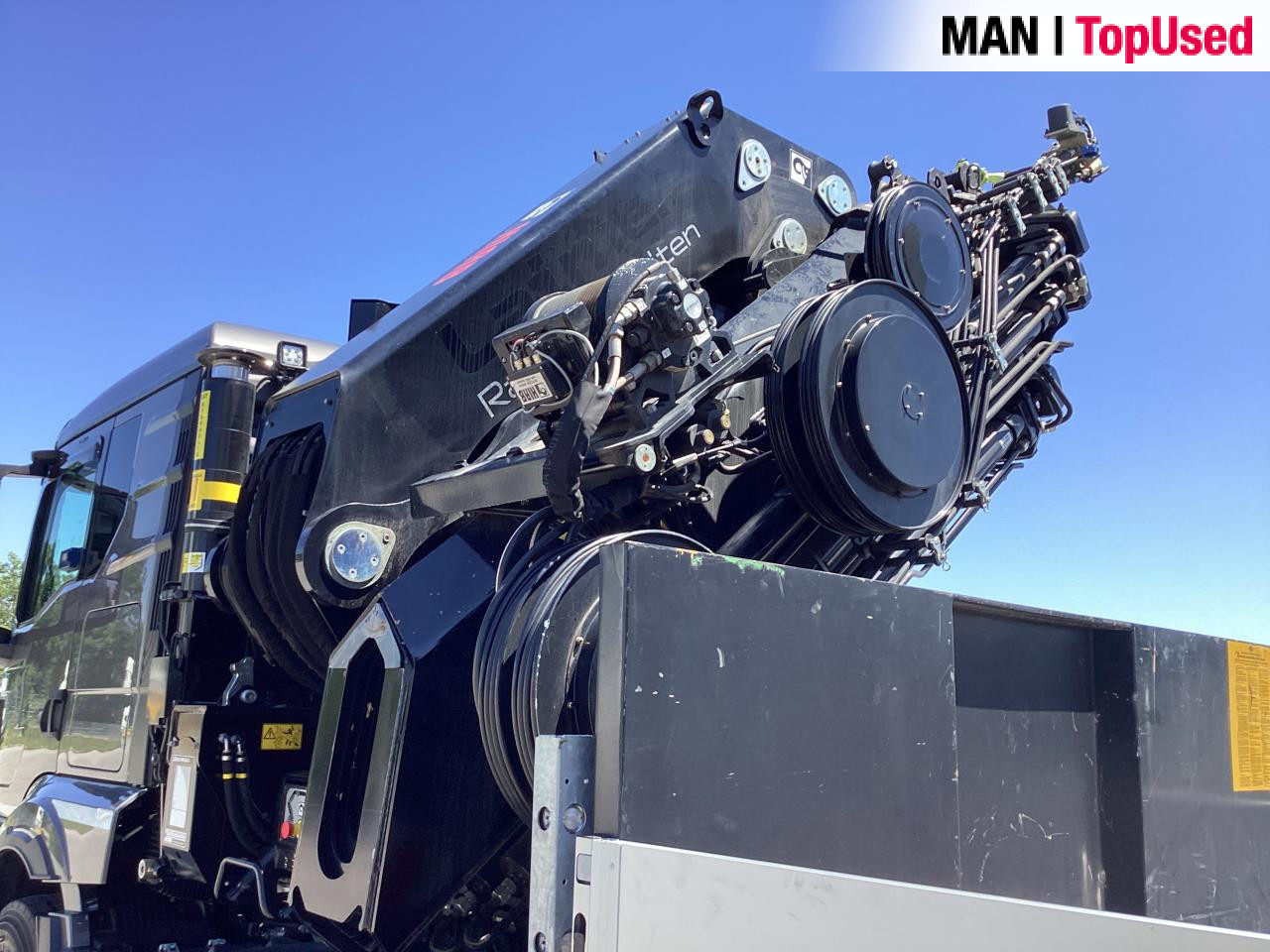 MAN TGS 35.510 8x4 BL CH HIAB X-HiPro 858 E 8 - Flakbil, Kranbil: bild 4 MAN TGS 35.510 8x4 BL CH HIAB X-HiPro 858 E 8 - Flakbil, Kranbil: bild 4