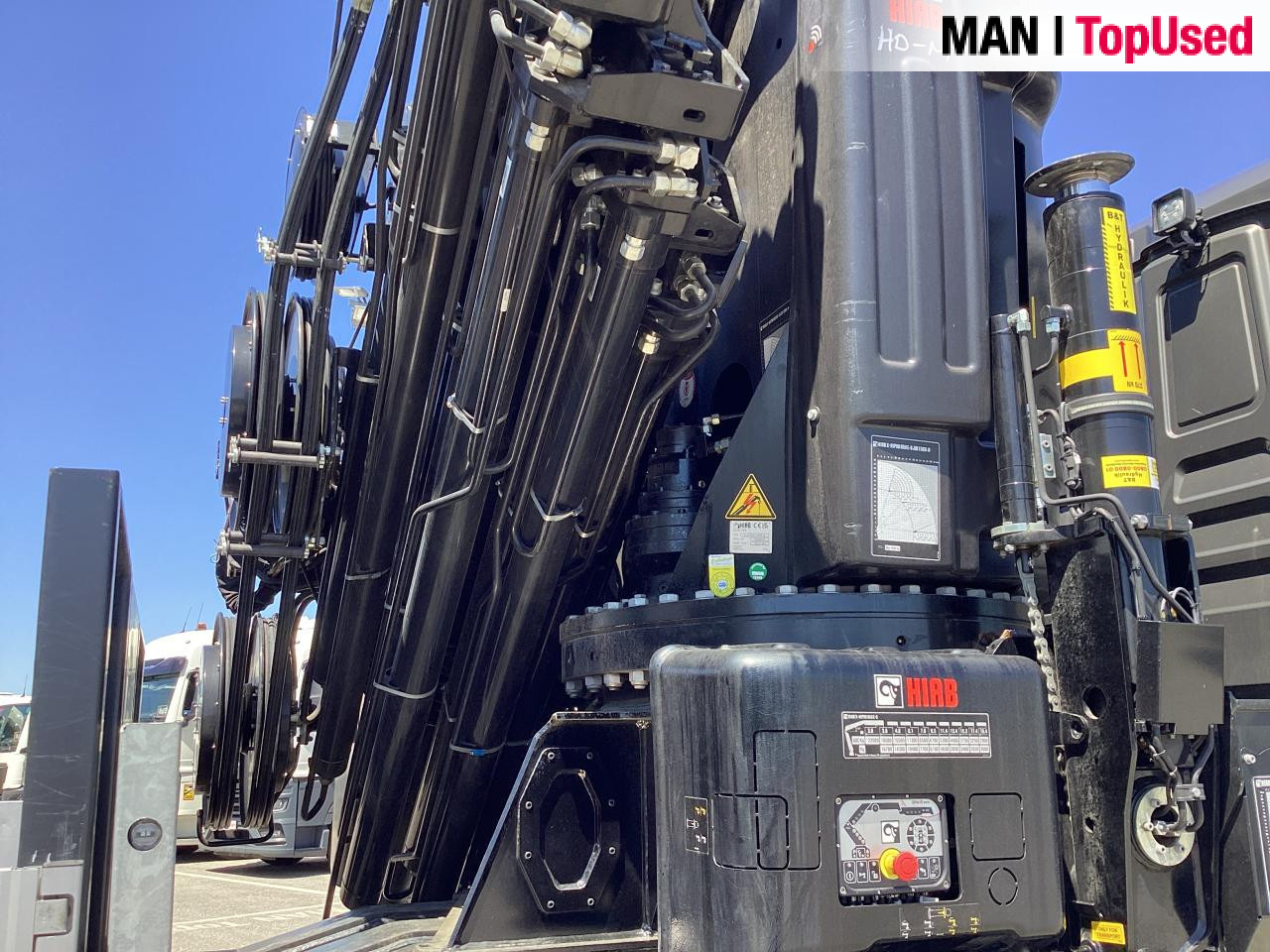 MAN TGS 35.510 8x4 BL CH HIAB X-HiPro 858 E 8 - Flakbil, Kranbil: bild 5 MAN TGS 35.510 8x4 BL CH HIAB X-HiPro 858 E 8 - Flakbil, Kranbil: bild 5