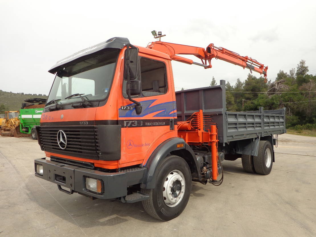 Mercedes-Benz SK 1722 Mercedes Benz SK1722 4X2 Kipper AND Crane - Tippbil lastbil: bild 1 Mercedes-Benz SK 1722 Mercedes Benz SK1722 4X2 Kipper AND Crane - Tippbil lastbil: bild 1