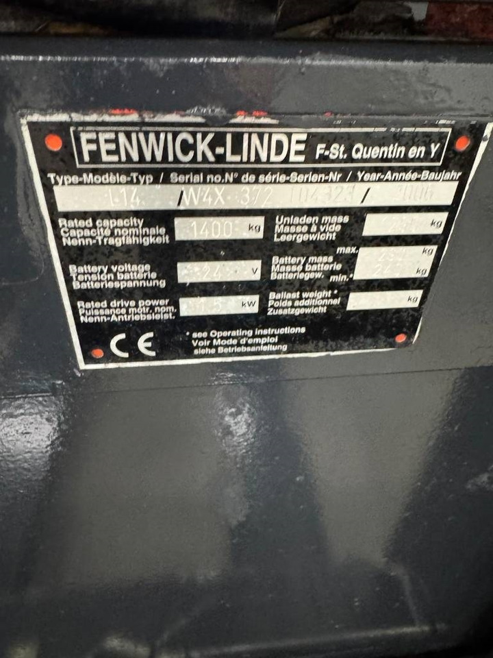 Linde 10848 L14 - Motviktstruck: bild 5 Linde 10848 L14 - Motviktstruck: bild 5