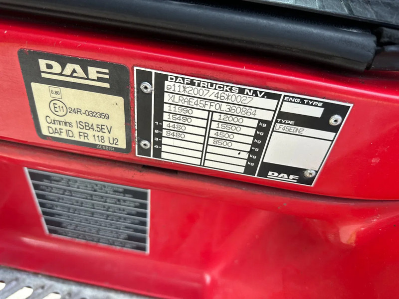 Leasa DAF LF 45 /160/ MANUELL!!12ton!! EURO 5!!LBW/KLEP!! DAF LF 45 /160/ MANUELL!!12ton!! EURO 5!!LBW/KLEP!!: bild 12 Leasa DAF LF 45 /160/ MANUELL!!12ton!! EURO 5!!LBW/KLEP!! DAF LF 45 /160/ MANUELL!!12ton!! EURO 5!!LBW/KLEP!!: bild 12