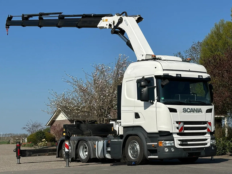 Scania R450 6x2 !!TRACTOR!!!CRANE/GRUE/HMF 50TM!!TOP!EURO6!! - Dragbil: bild 1 Scania R450 6x2 !!TRACTOR!!!CRANE/GRUE/HMF 50TM!!TOP!EURO6!! - Dragbil: bild 1