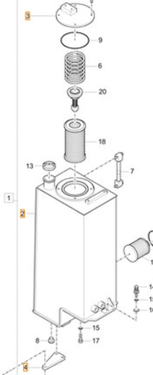 Case 35MK-01511CG - Hydrauliktank för Byggmaskiner: bild 1 Case 35MK-01511CG - Hydrauliktank för Byggmaskiner: bild 1