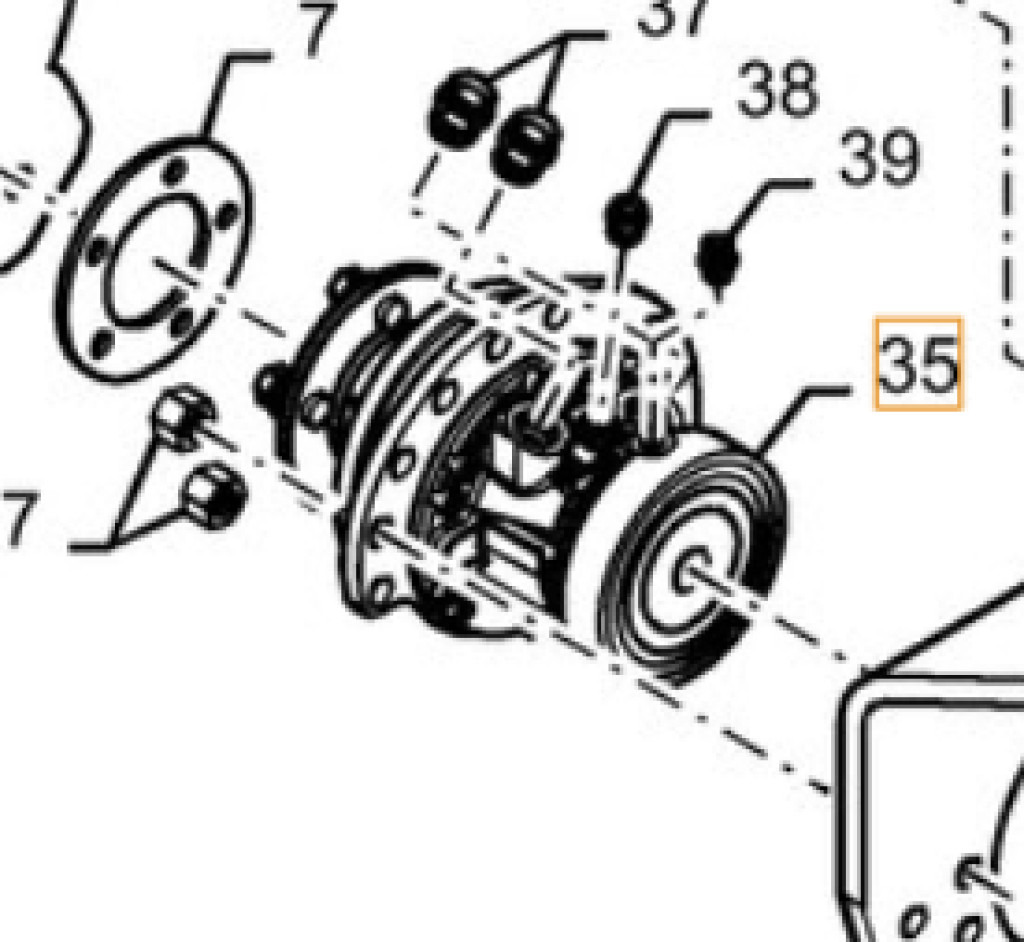 Case 47419139 - Hydraulmotor för Lantbruksmaskiner: bild 1 Case 47419139 - Hydraulmotor för Lantbruksmaskiner: bild 1