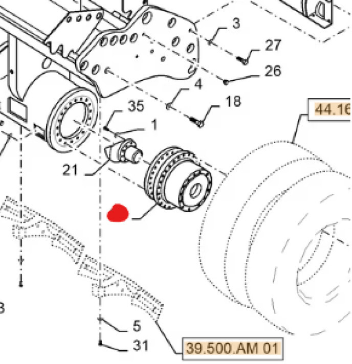 Case 48072673 - Växellåda för Byggmaskiner: bild 1 Case 48072673 - Växellåda för Byggmaskiner: bild 1
