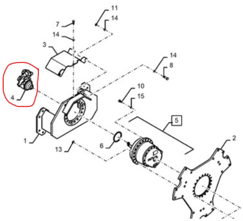 Case 48180109 - Hydraulmotor för Lantbruksmaskiner: bild 1 Case 48180109 - Hydraulmotor för Lantbruksmaskiner: bild 1