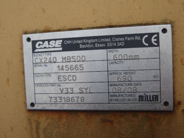 Case 73318678 - Skopa för Byggmaskiner: bild 3 Case 73318678 - Skopa för Byggmaskiner: bild 3