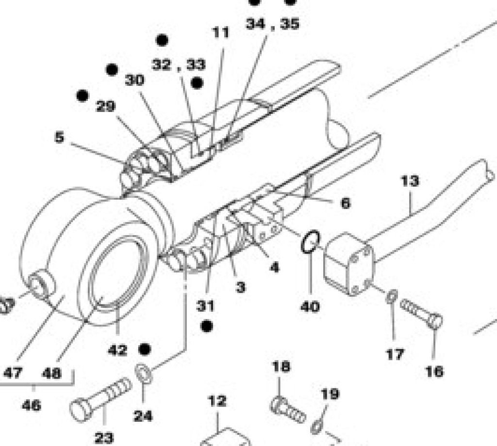 Case LZ008540 - Hydraulcylinder för Lantbruksmaskiner: bild 1 Case LZ008540 - Hydraulcylinder för Lantbruksmaskiner: bild 1