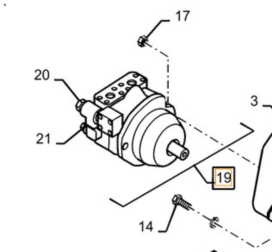 Case ND121162 - Hydraulmotor för Lantbruksmaskiner: bild 1 Case ND121162 - Hydraulmotor för Lantbruksmaskiner: bild 1