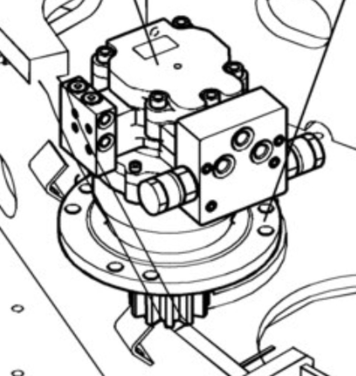 Case PY15V00012F2 - Svängmotor för Byggmaskiner: bild 1 Case PY15V00012F2 - Svängmotor för Byggmaskiner: bild 1