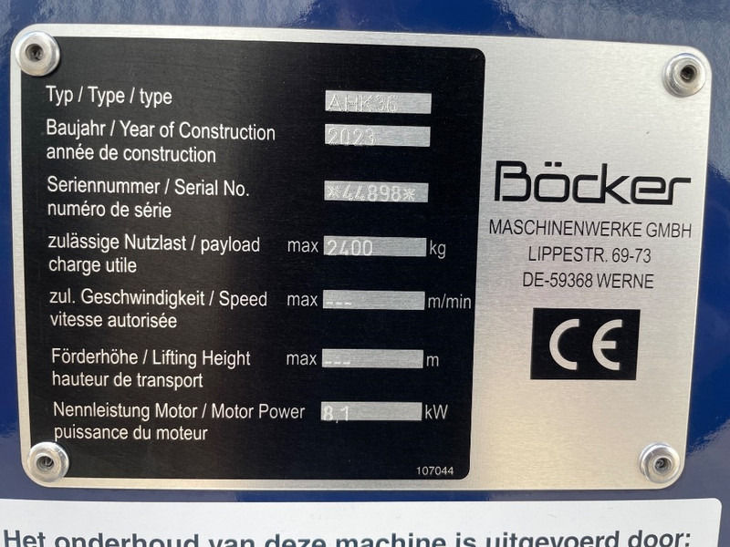 Böcker AHK 36E - Allterrängkran: bild 3 Böcker AHK 36E - Allterrängkran: bild 3