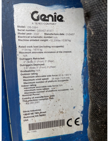 Genie GS 3384 RT - Saxlift: bild 3 Genie GS 3384 RT - Saxlift: bild 3
