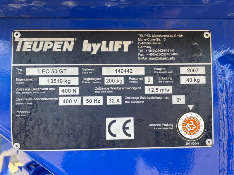 Teupen Leo 50 GT - Bomlift, Larvbandslift: bild 3 Teupen Leo 50 GT - Bomlift, Larvbandslift: bild 3