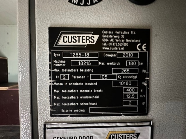 Custers T265-18 - Billift: bild 4 Custers T265-18 - Billift: bild 4