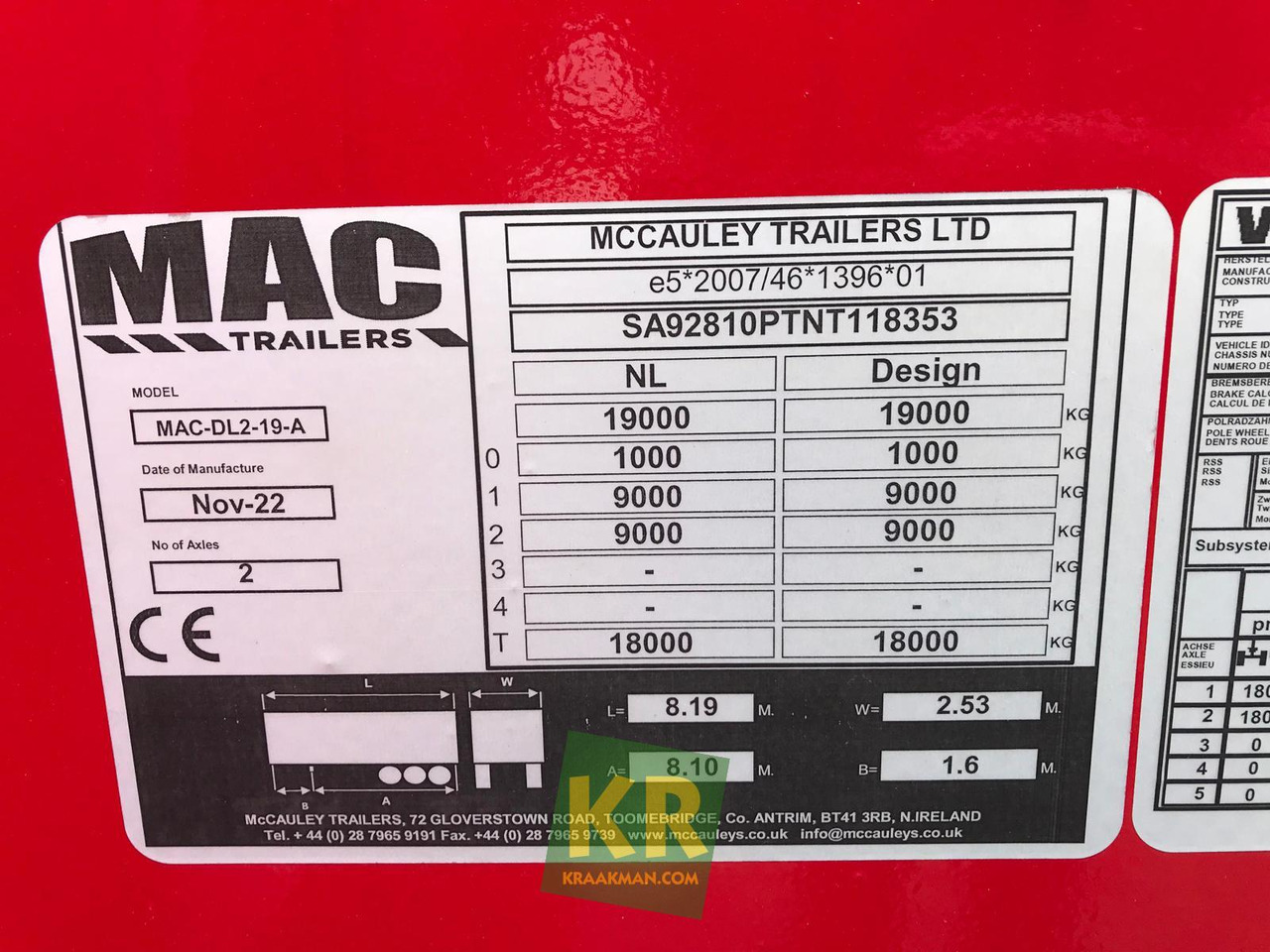 MAC Trailers 16 PREMIUM - Låg lastare trailer: bild 3 MAC Trailers 16 PREMIUM - Låg lastare trailer: bild 3