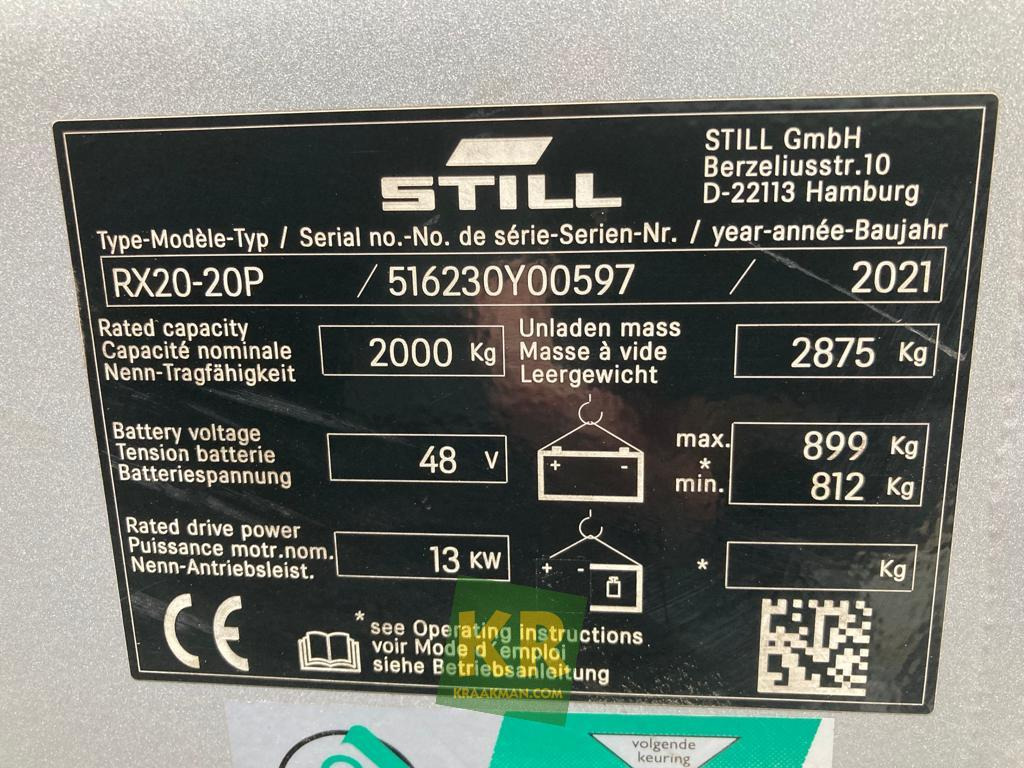 Ny Eltruck Still RX 20-20P elekt. heftruck: bild 19