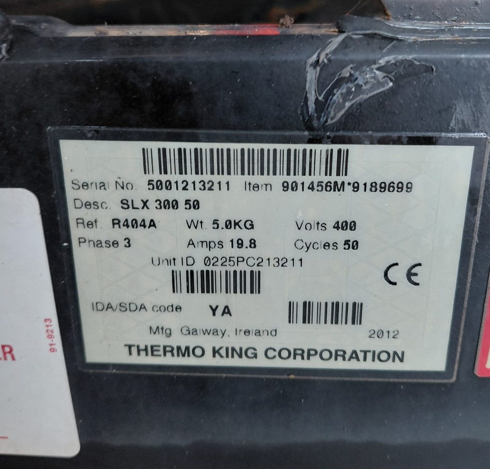 Thermo King SLX300 – S/N : 5001213211 - Kylanläggning: bild 2 Thermo King SLX300 – S/N : 5001213211 - Kylanläggning: bild 2
