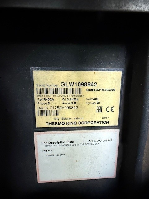 Thermo King T-800 S/N : GLW1098842 - Kylanläggning: bild 2 Thermo King T-800 S/N : GLW1098842 - Kylanläggning: bild 2