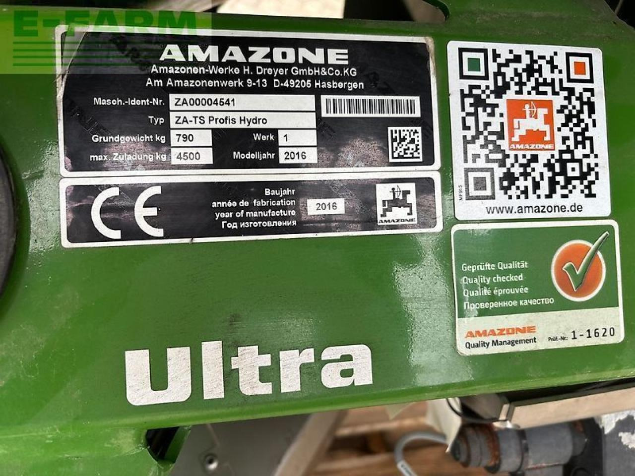 Mineralgödselspridare Amazone za-ts 4200: bild 7