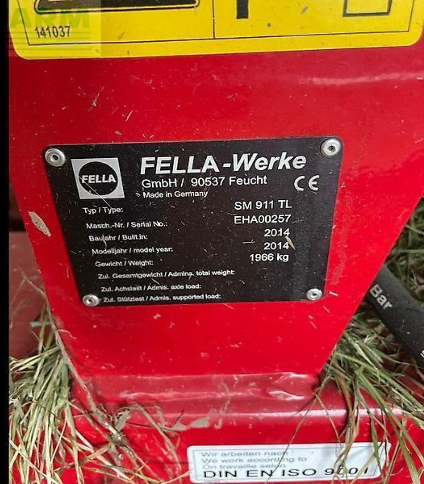 Fella sm 911 tl - Slåttermaskin: bild 4 Fella sm 911 tl - Slåttermaskin: bild 4