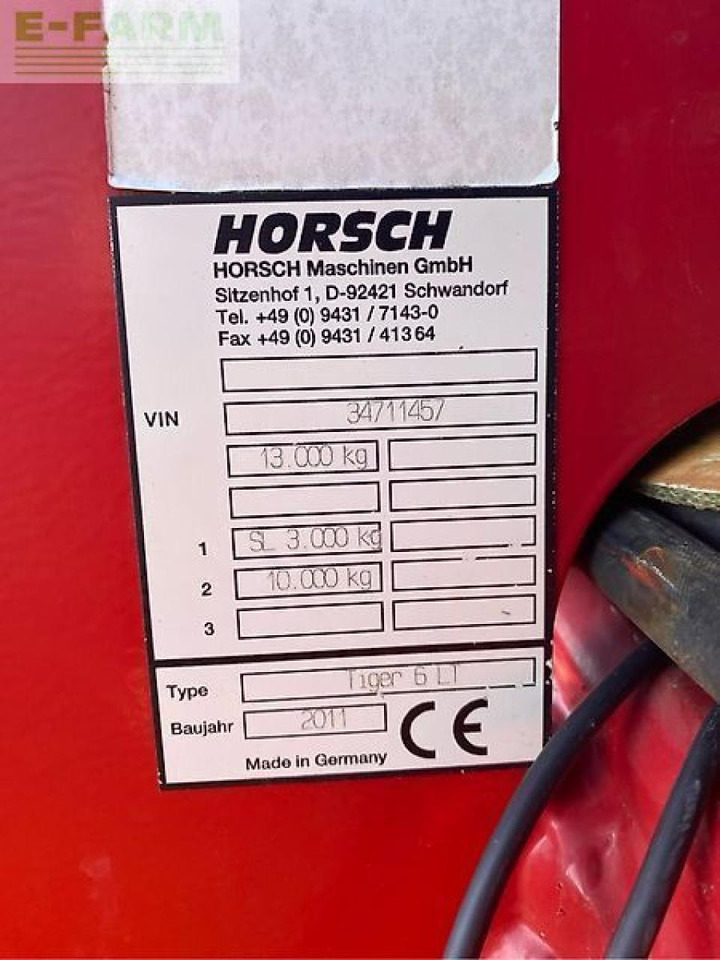 Horsch tiger 6 lt - Kultivator: bild 4 Horsch tiger 6 lt - Kultivator: bild 4