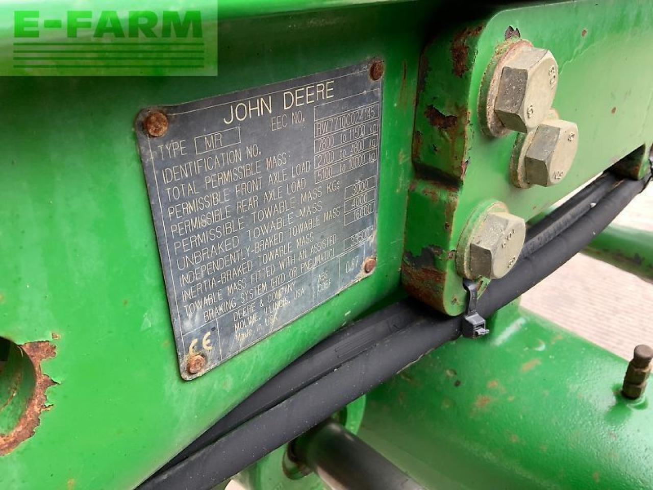 Traktor John Deere 7710 tractor: bild 17