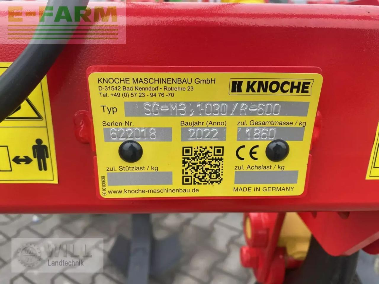 Knoche sg-m 3 1030 - Kultivator: bild 5 Knoche sg-m 3 1030 - Kultivator: bild 5