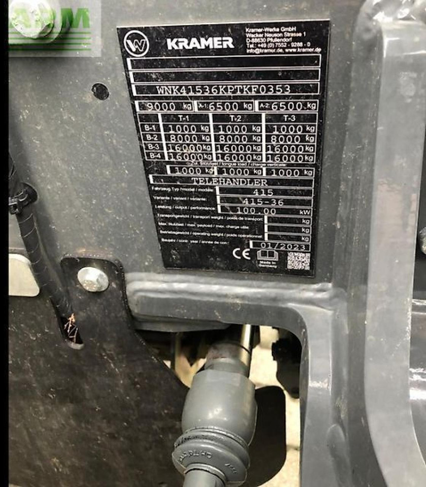 Kramer kt 357 - Teleskoplastar: bild 5 Kramer kt 357 - Teleskoplastar: bild 5